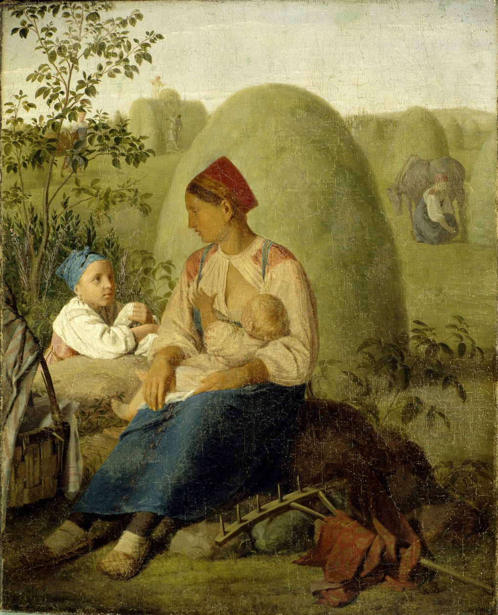 Szénaverés, 1827 előtt alkotó: Aleksei Gavrilovich Venetsianov