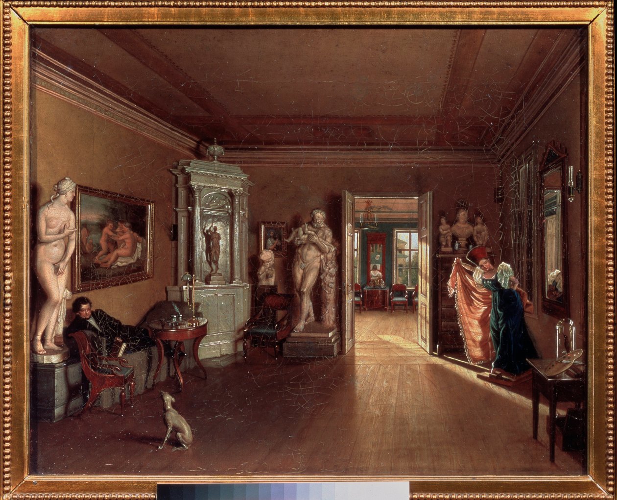 Alekszej (Alexis) Venetsianov (1780-1847) művész műterme Szentpéterváron - Tretyako állam alkotó: Aleksei Gavrilovich Venetsianov