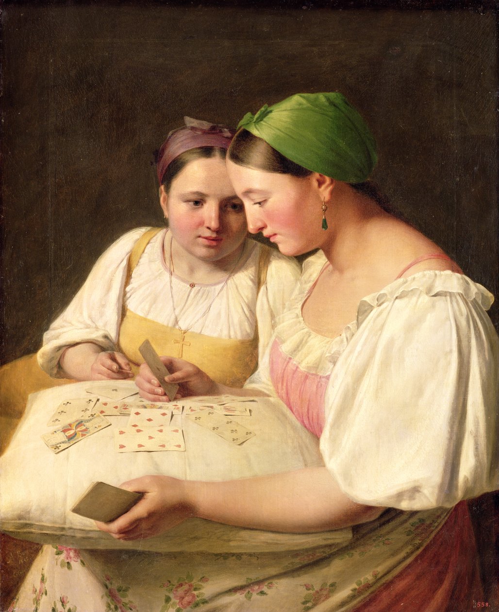 Jóslás, 1842 alkotó: Aleksei Gavrilovich Venetsianov