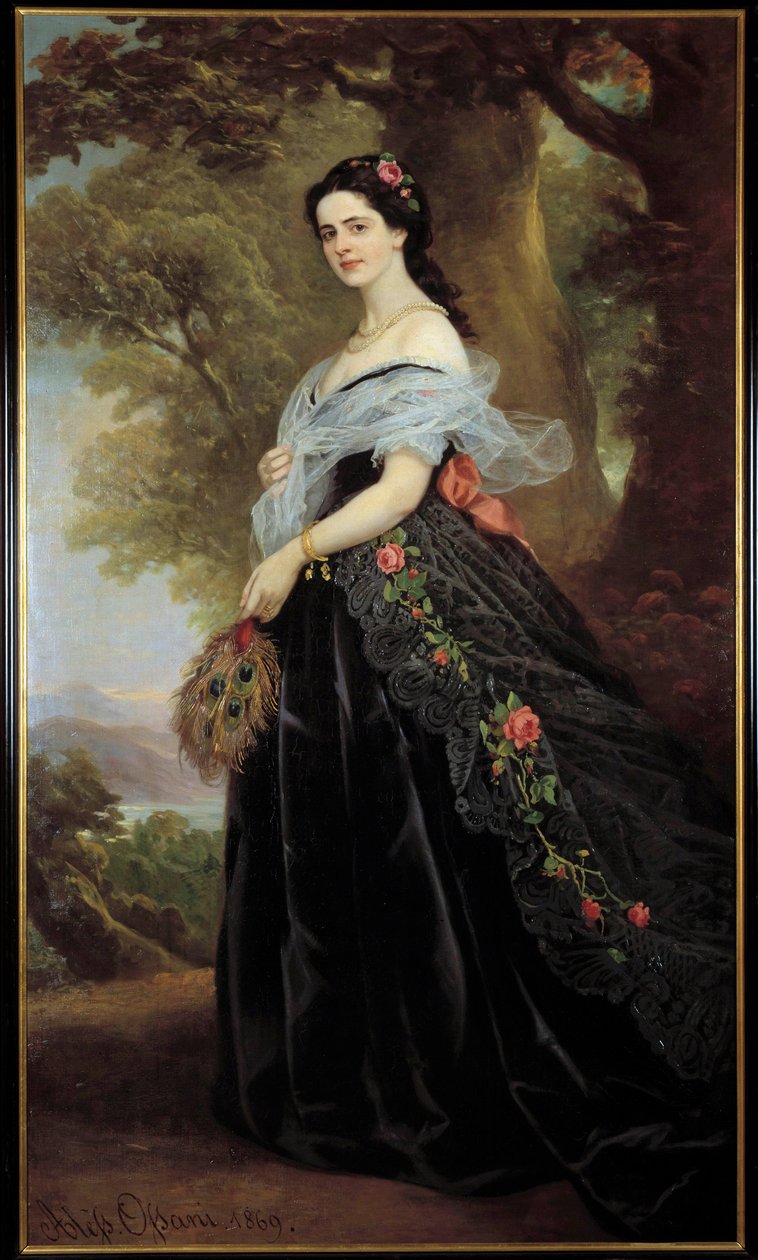 Juliette Cotti grófnő portréja Alexandro Ossani festménye (XIX. század) 1869 Firenzei Modern Művészetek Múzeuma alkotó: Alessando Ossani