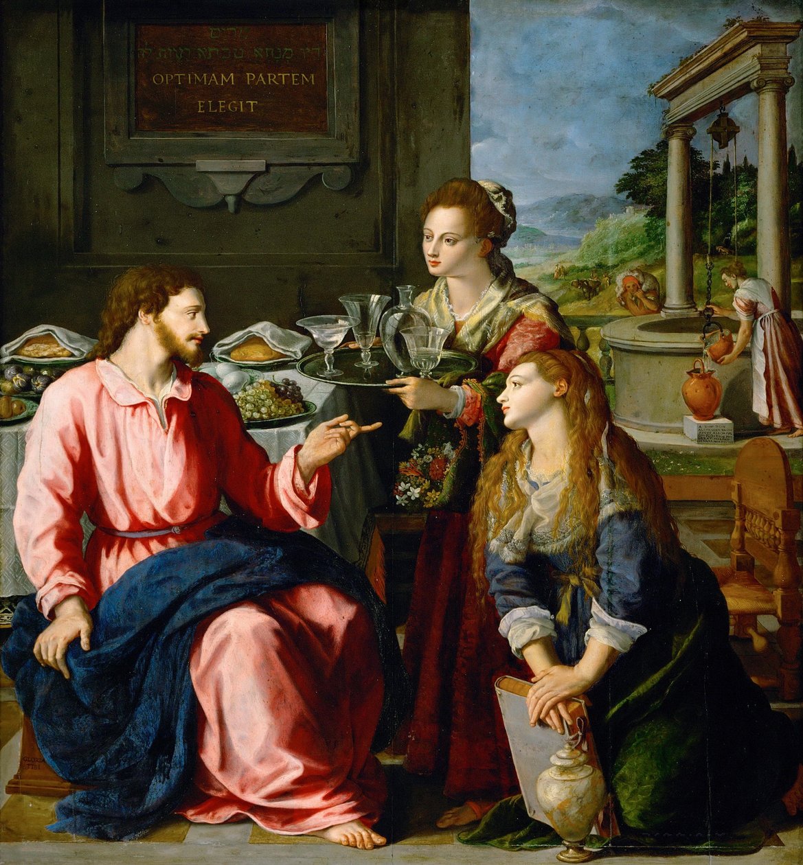 Krisztus Máriával és Mártával alkotó: Alessandro Allori
