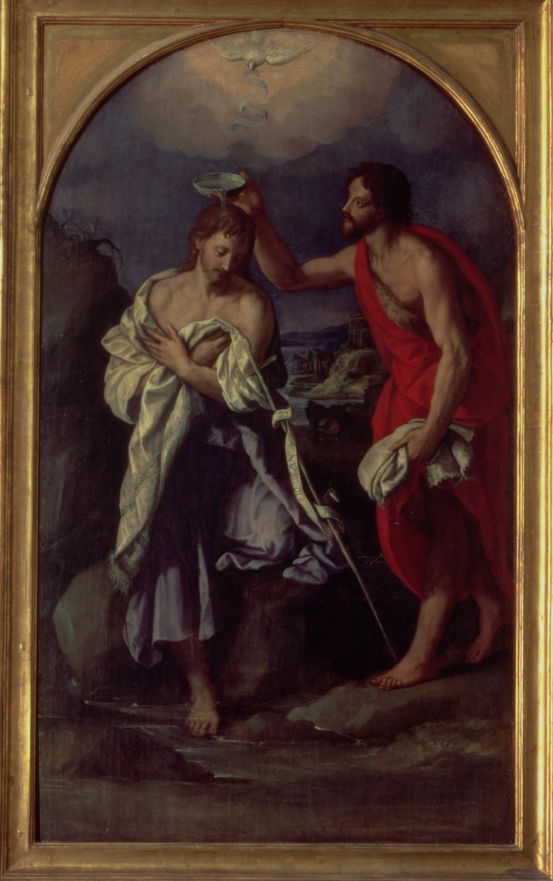 Krisztus keresztsége alkotó: Alessandro Allori