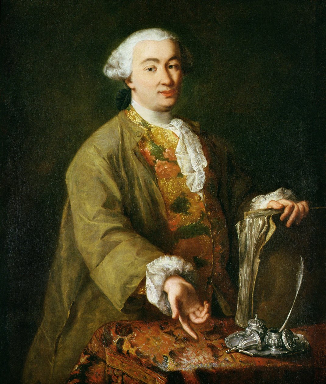 Carlo Goldoni portréja alkotó: Alessandro Longhi