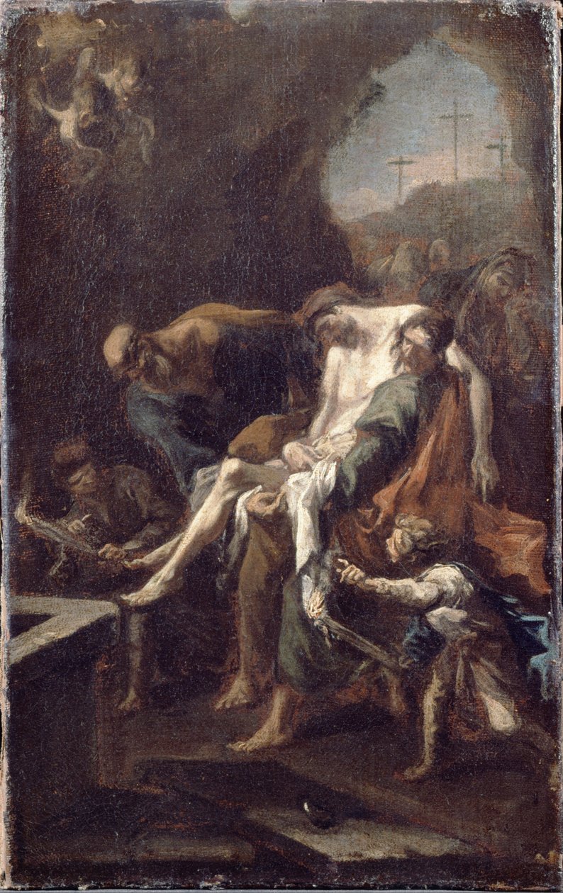 Krisztus temetése alkotó: Alessandro Magnasco