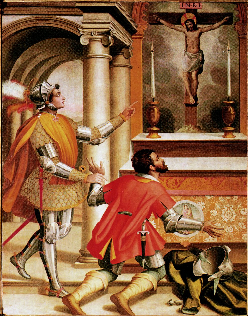 San Giovanni Gualberto és testvérének gyilkosa San Miniato feszülete előtt alkotó: Alessandro Pieroni
