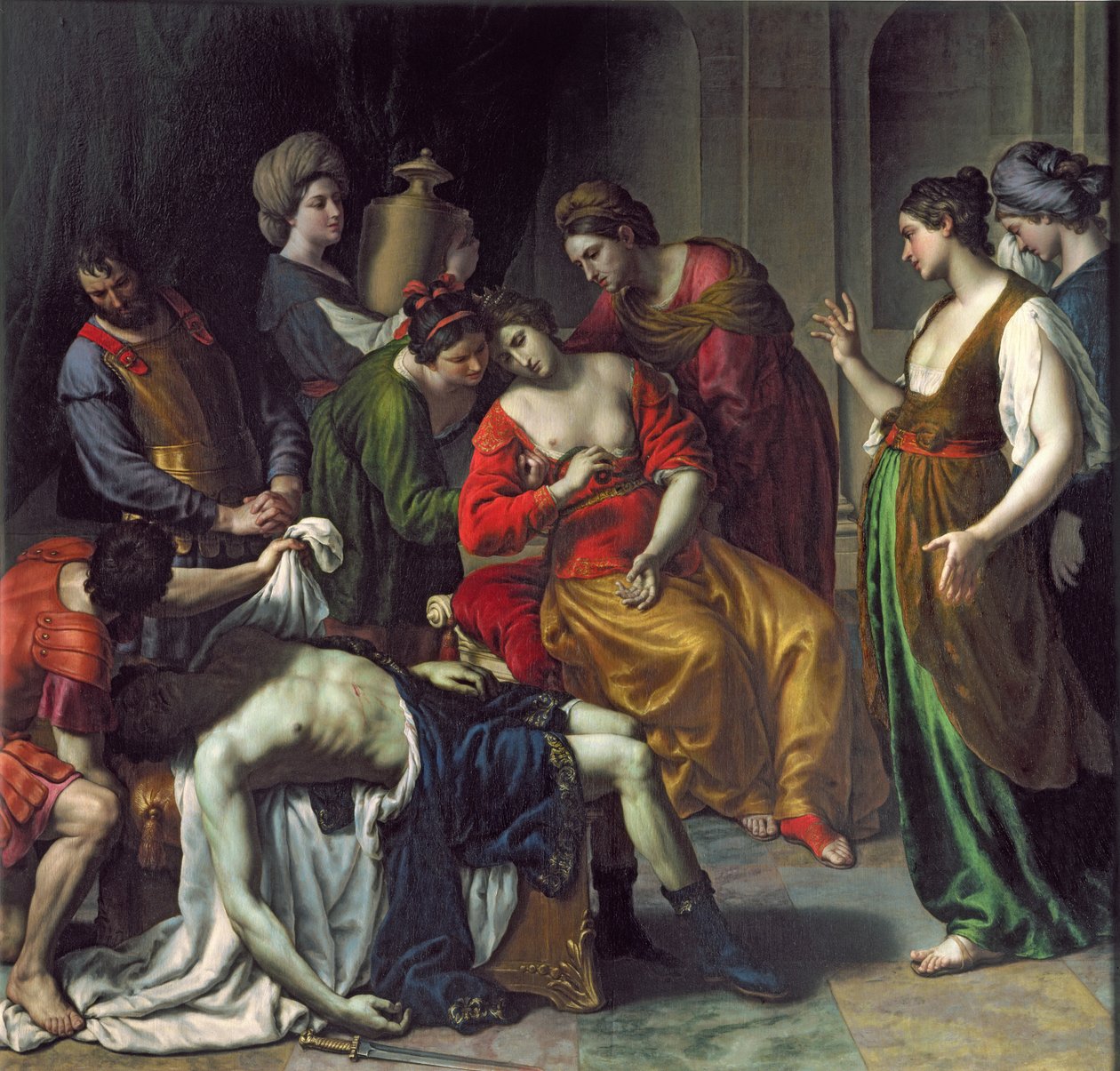 Antonius és Kleopátra halála, 1630-35 alkotó: Alessandro Turchi