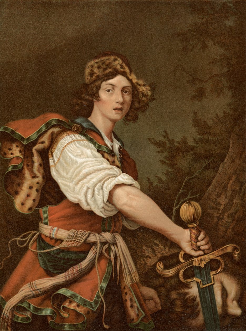 Dávid Góliát fejével alkotó: Alessandro after Turchi
