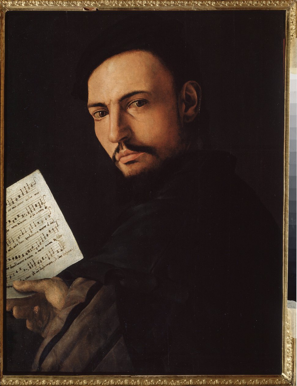 ""Egy énekes portréja"" (Egy énekes) Alessandro Allori festménye, Bronzino (1535-1607) Regionális Művészeti Galéria, Tambov, Oroszország alkotó: Alessandro Allori