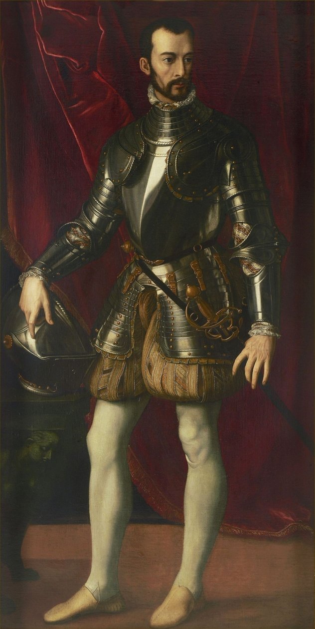 Francesco I de Medici 1541-1587, Toszkána nagyhercegének portréja, 1570-1575. alkotó: Alessandro Allori