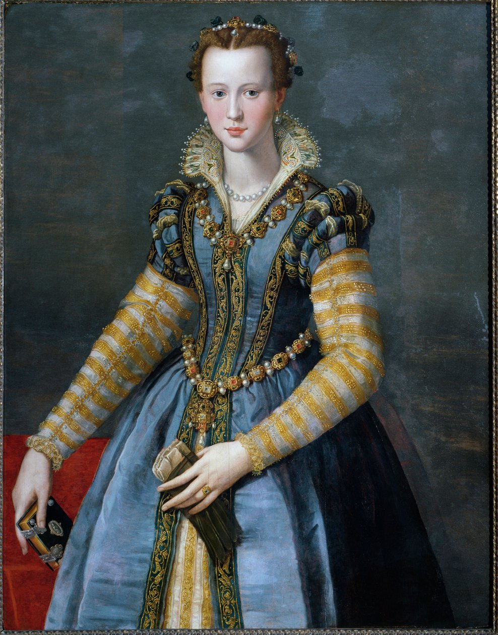Medicis Mária, IV. Henrik felesége és XIII. Lajos anyja portréja alkotó: Alessandro Allori