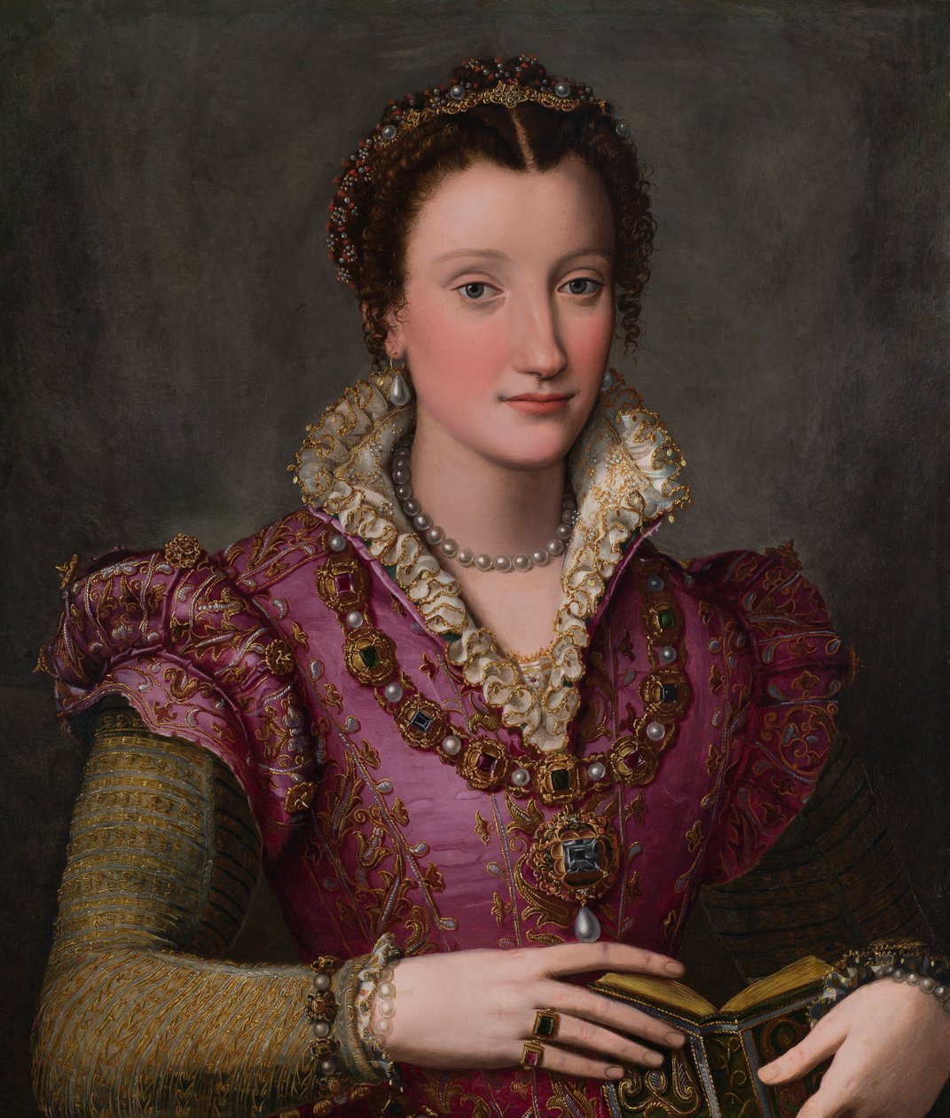 Egy hölgy portréja, feltehetően Camilla Martelli de’Medici alkotó: Alessandro Allori