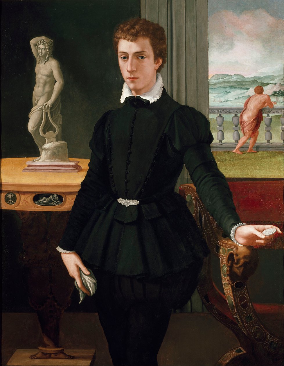 Egy fiatalember portréja
































" alkotó: Alessandro Allori