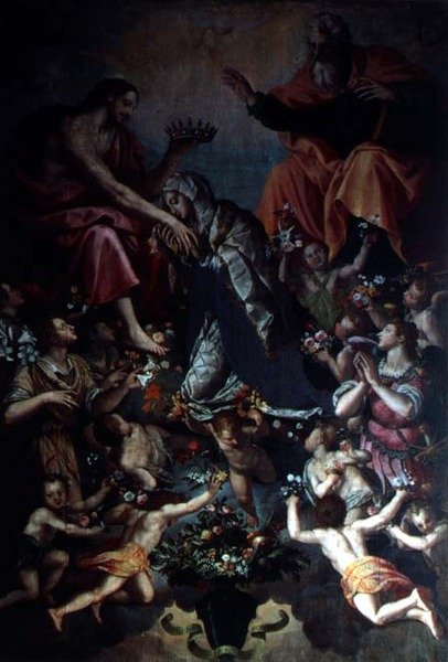A Szűzanya koronázása alkotó: Alessandro Allori
