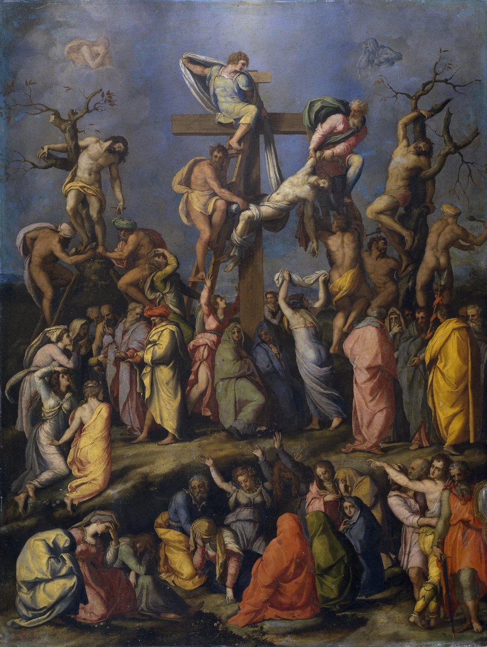 A keresztről való leszállás c. 1560 alkotó: Alessandro Allori