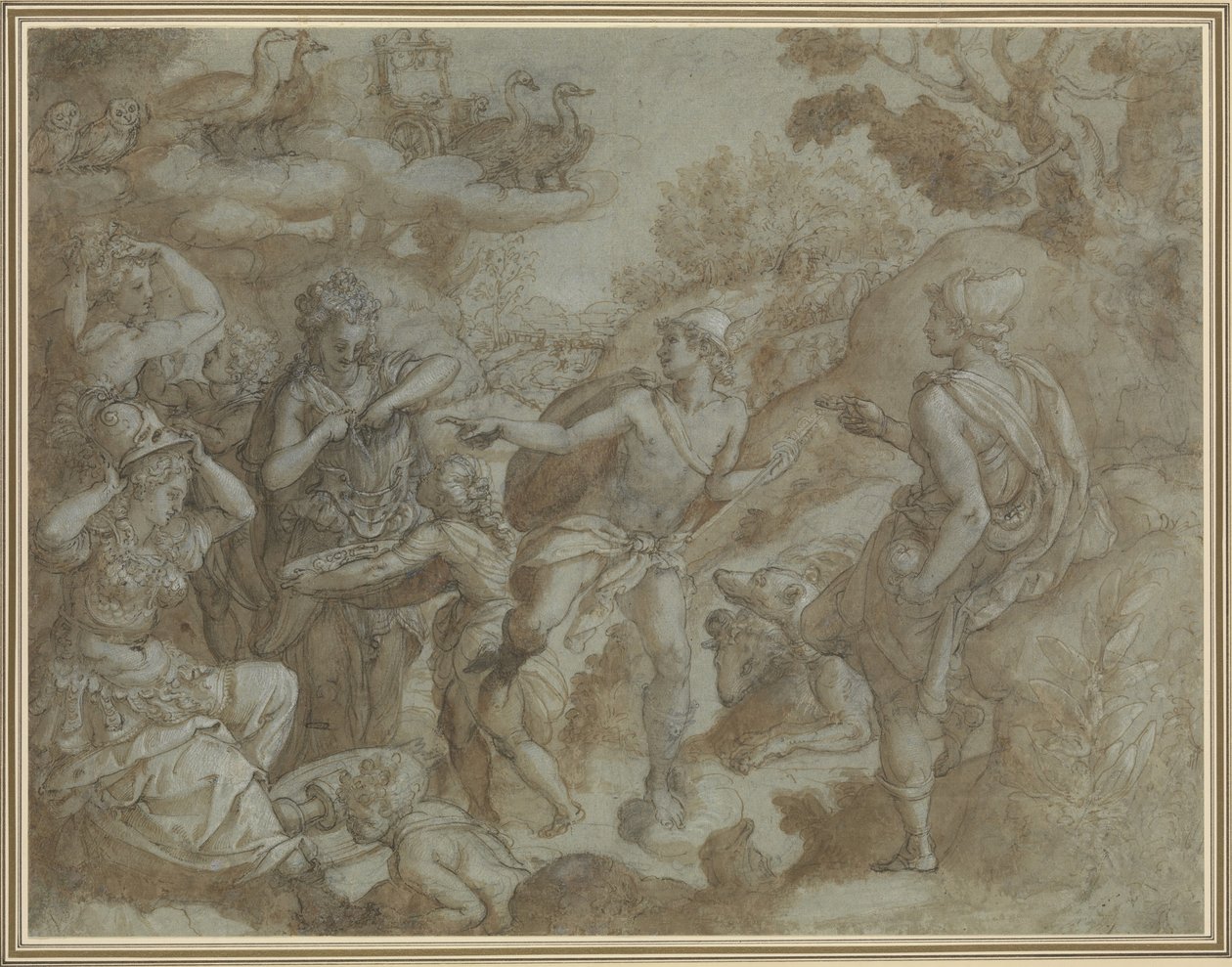 A párizsi ítélet, 1583. alkotó: Alessandro Allori