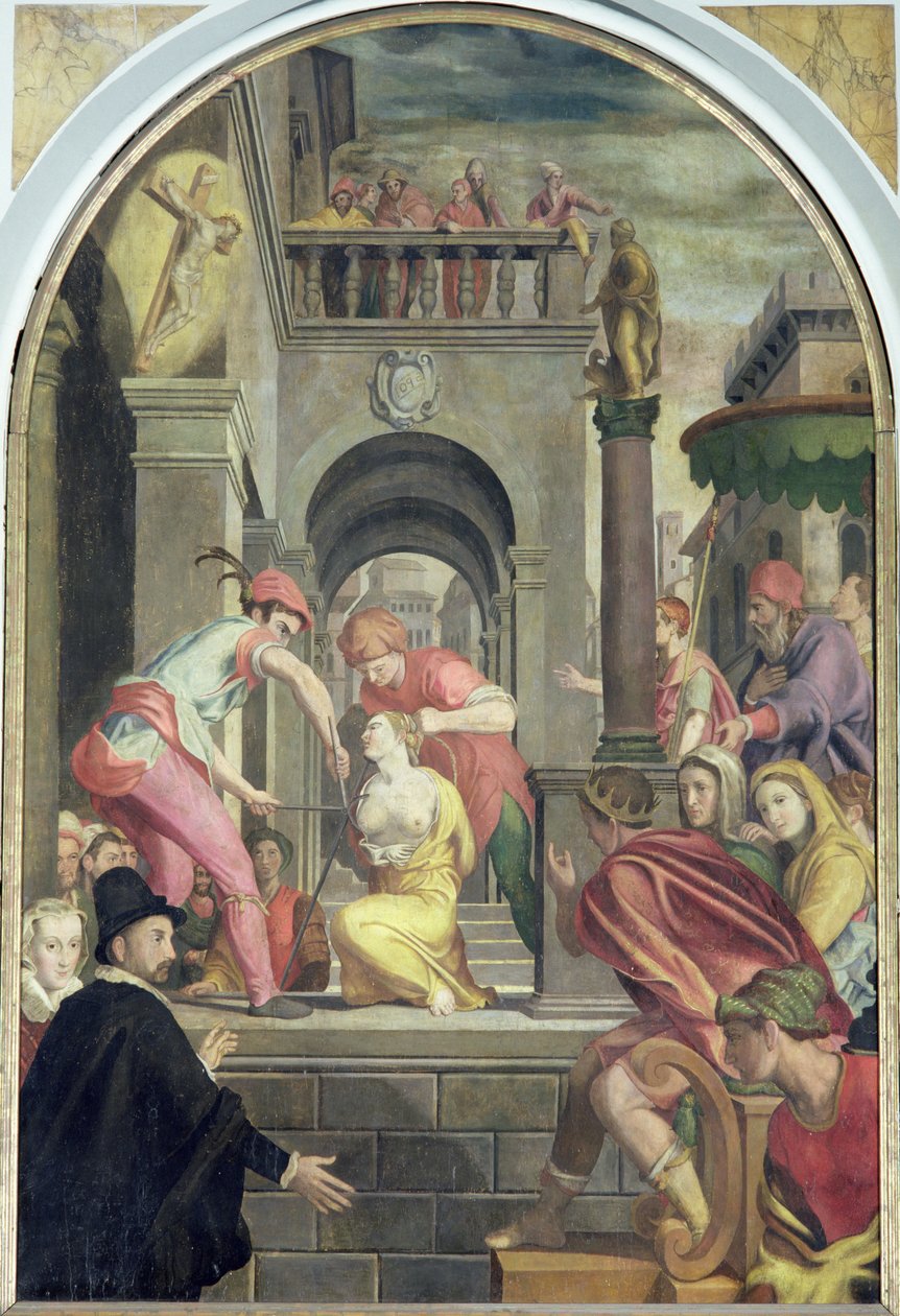 Szent Agatha vértanúsága, 1585 alkotó: Alessandro Allori