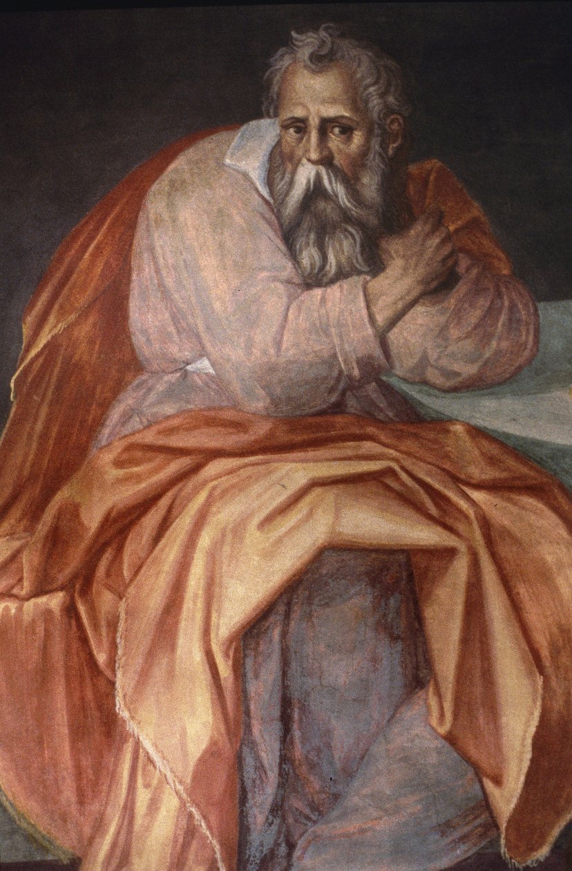 Jeremiás próféta, Ospedale degli Innocenti, Firenze (freskó) alkotó: Alessandro Allori