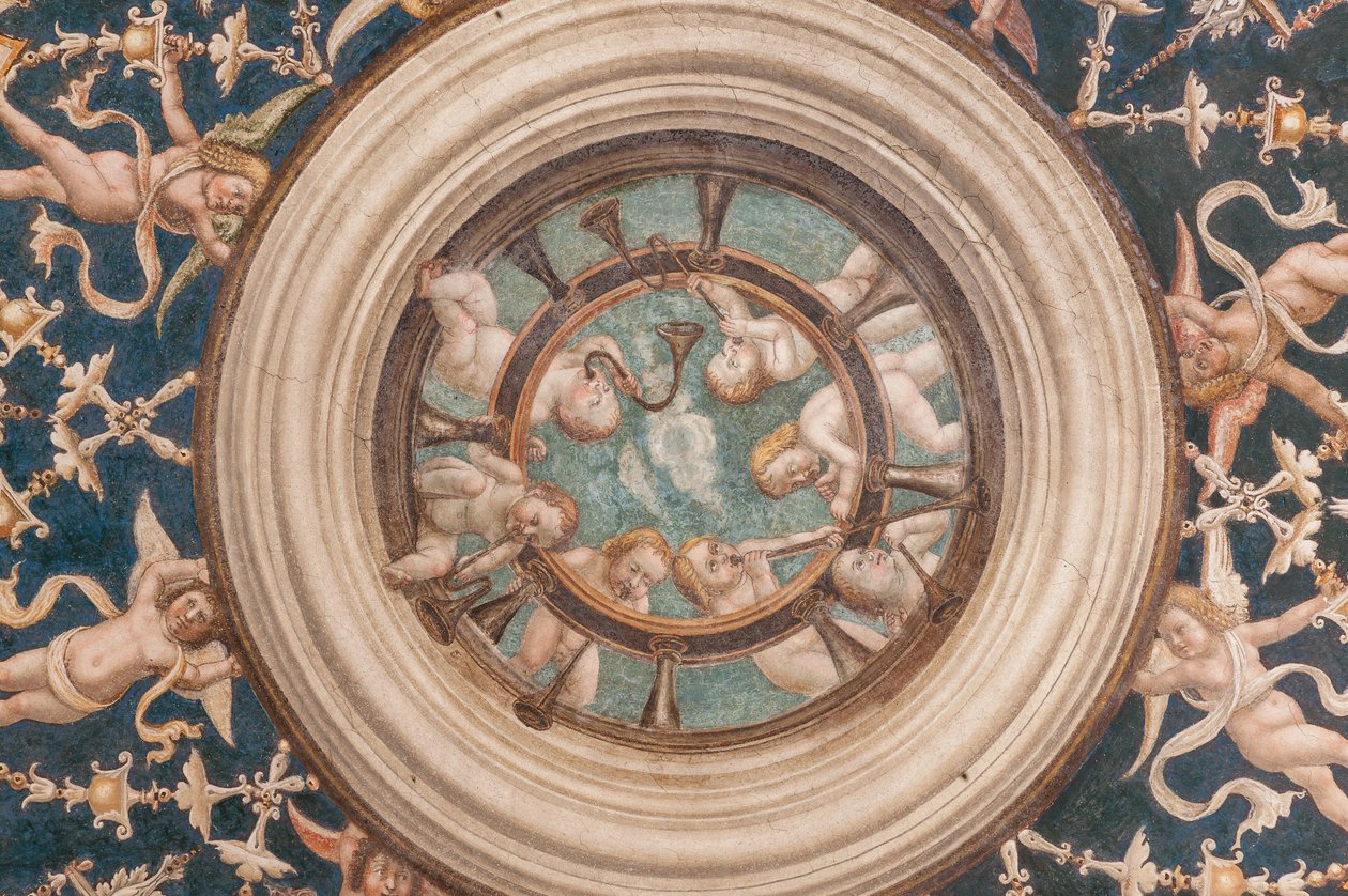 Putti hangszeren játszó, 3660848 részlet alkotó: Alessandro Araldi