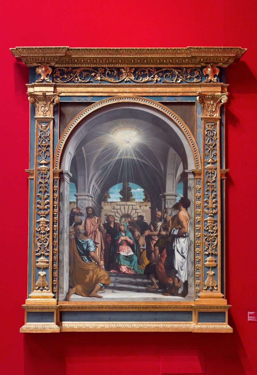 Pünkösd alkotó: Alessandro Bonvicino Moretto