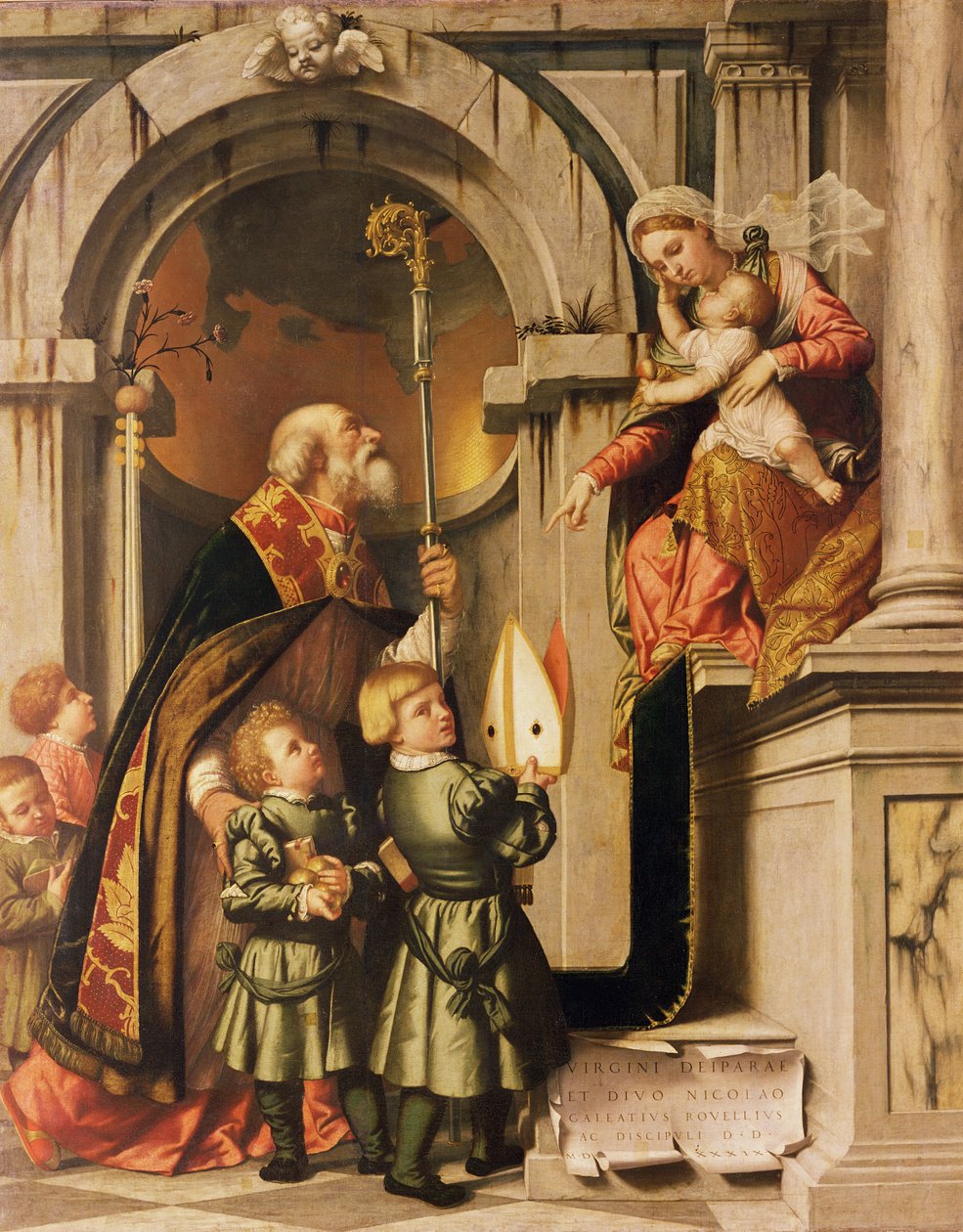 A Pala Rowelli, 2 alkotó: Alessandro Bonvicino Moretto