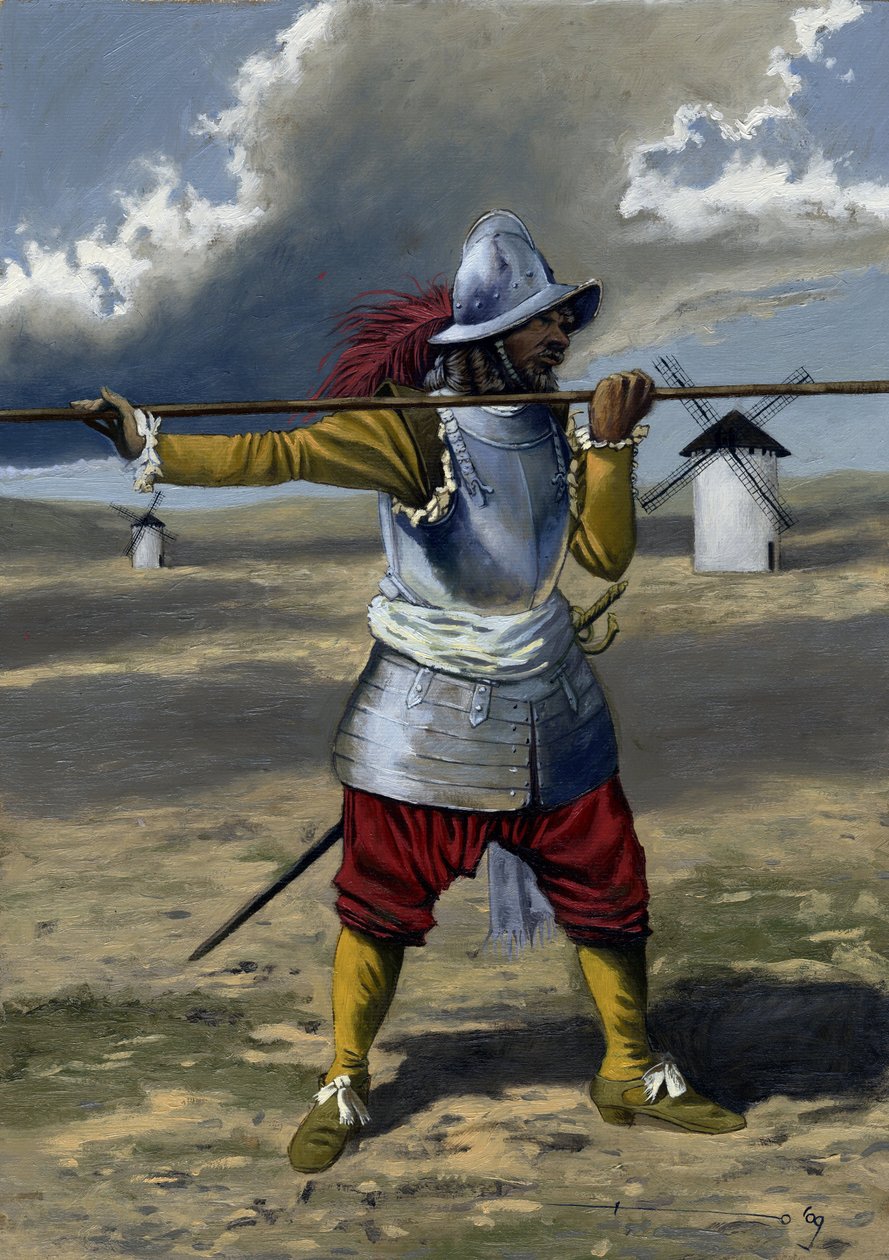 Tercio, a spanyol gyalogság piquierje 1534 és 1704 között. Alessandro Lonati rajza alkotó: Alessandro Lonati