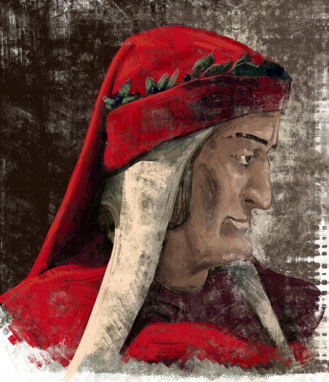 Dante Alighieri (illusztráció) alkotó: Alessandro Lonati