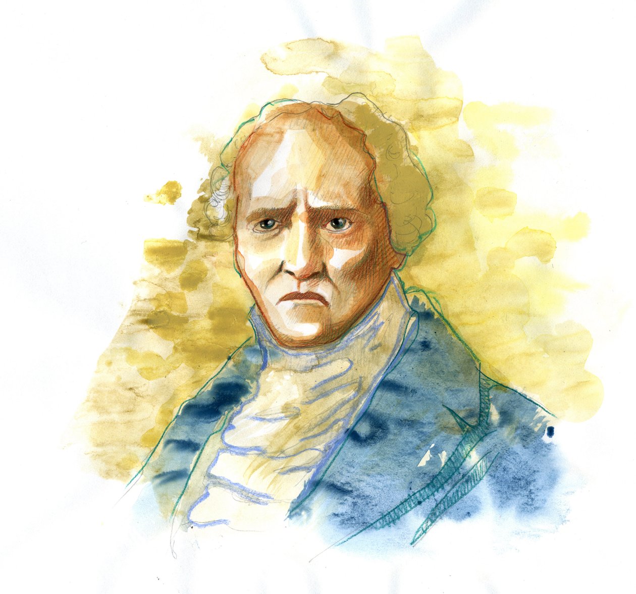 FOURIER, Charles (1772-1837). Angol filozófus és közgazdász - - Illusztráció: Alessandro Lonati Â alkotó: Alessandro Lonati
