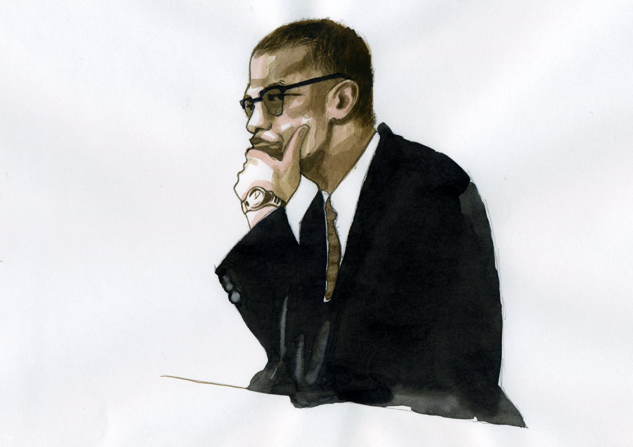 Malcolm X (1925-1965) afro-amerikai aktivista alkotó: Alessandro Lonati