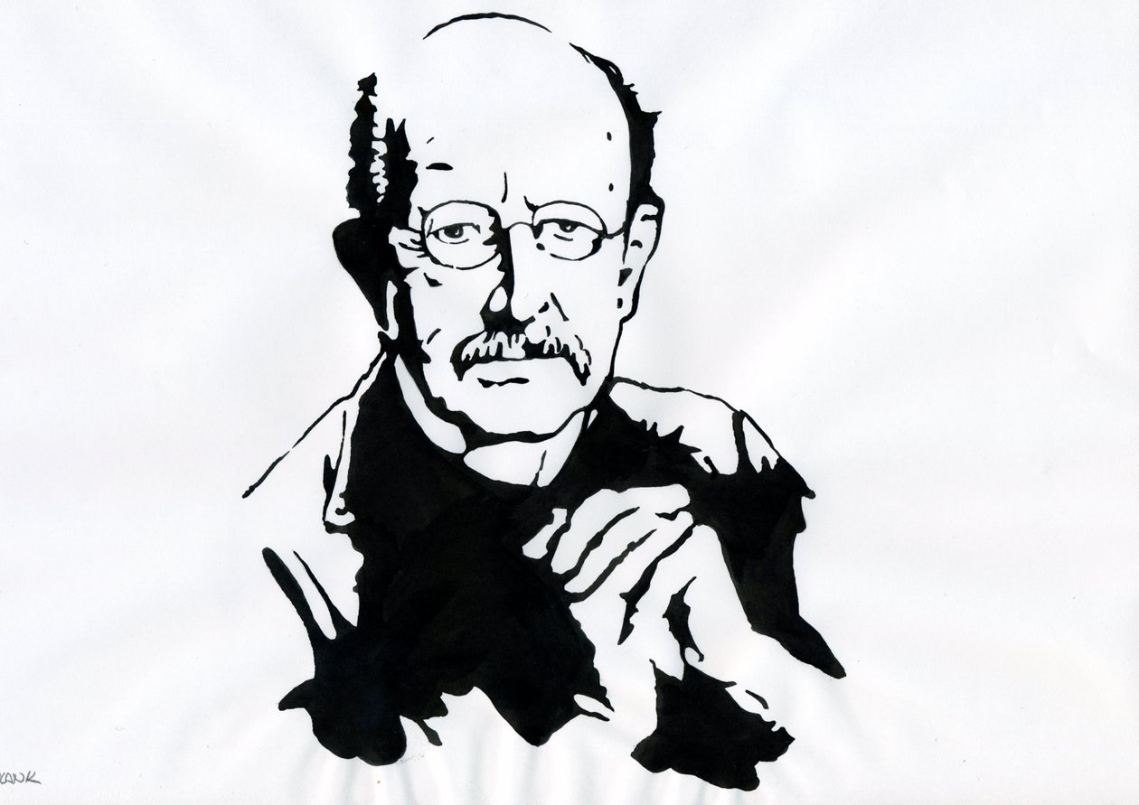 Max Planck német fizikus (Max Planck német fizikus (1868-1947) portréja) alkotó: Alessandro Lonati