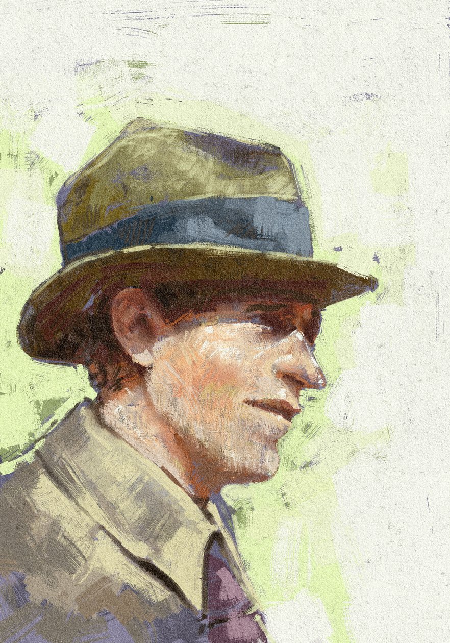 Ettore Majorana tudós portréja, 2023 (illusztráció) alkotó: Alessandro Lonati
