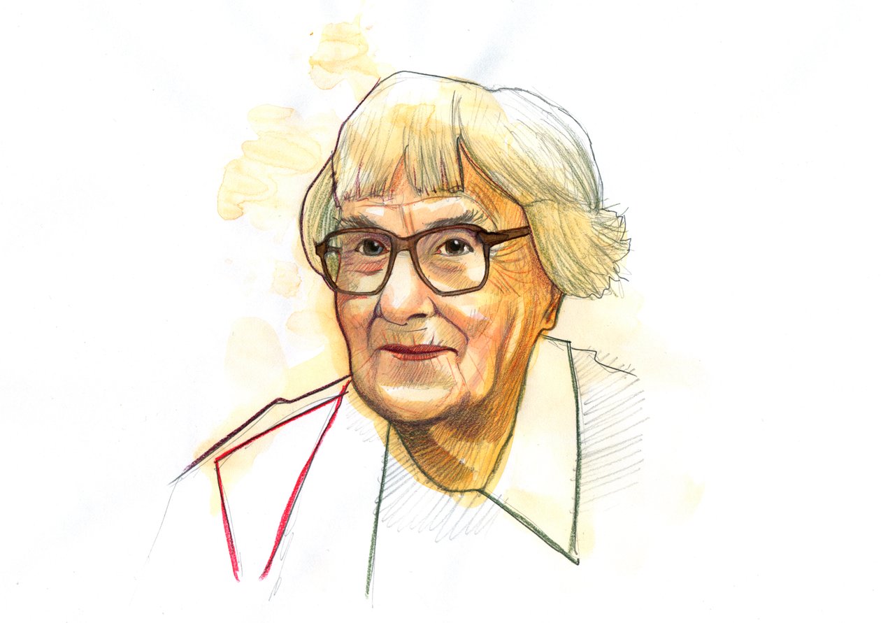 Harper Lee amerikai író (1926-2016) portréja (Harper Lee amerikai írónő portréja) alkotó: Alessandro Lonati