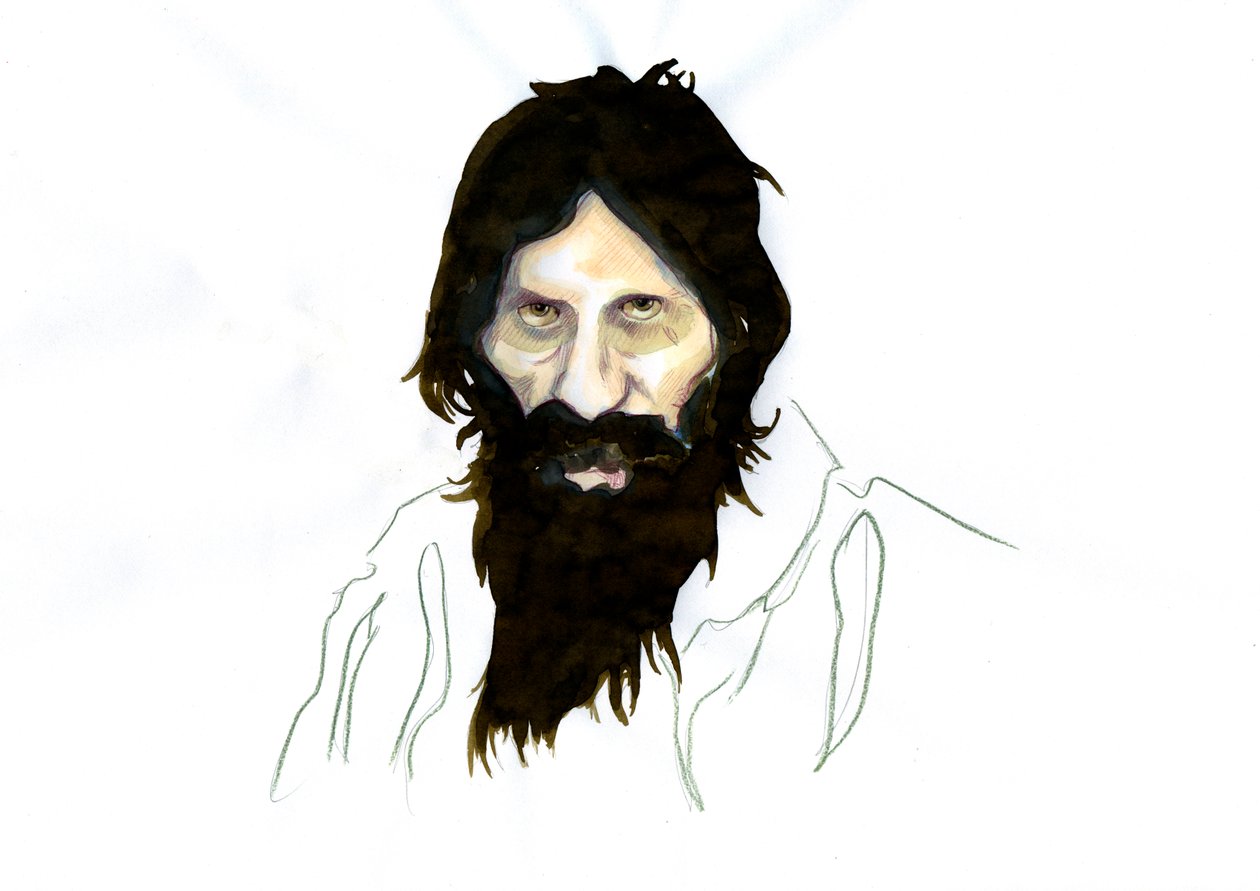 Grigorij Jefimovics Raszputyin portréja (Raszputyin alkotó: Alessandro Lonati