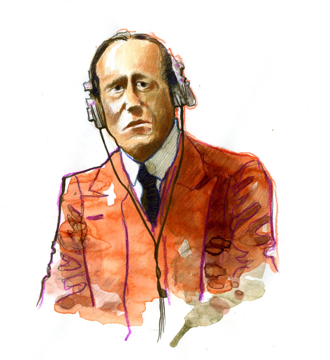 Guglielmo Marconi (1874-1937) olasz fizikus, a távíró feltalálója portréja alkotó: Alessandro Lonati