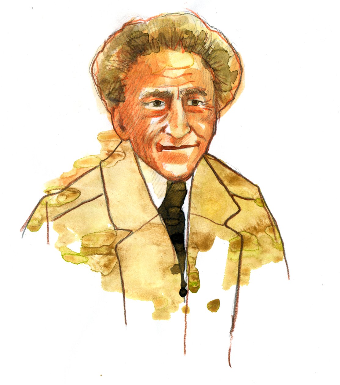 Jean Cocteau (1889-1963) francia költő és filmrendező portréja (Jean Cocteau francia író, tervező, drámaíró, művész és filmrendező portréja) alkotó: Alessandro Lonati
