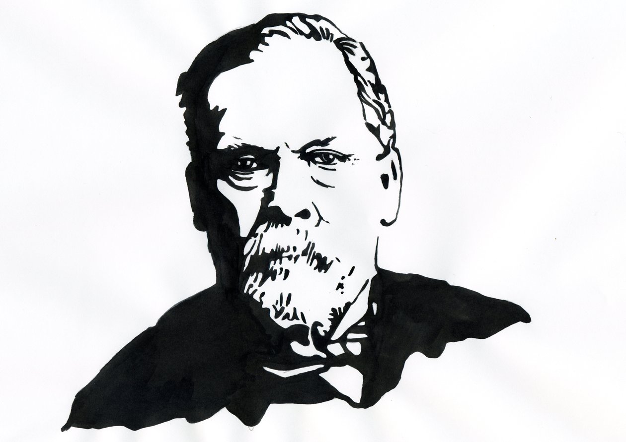 Louis Pasteur (1822-1895) angol kémikus és mikrobiológus portréja alkotó: Alessandro Lonati