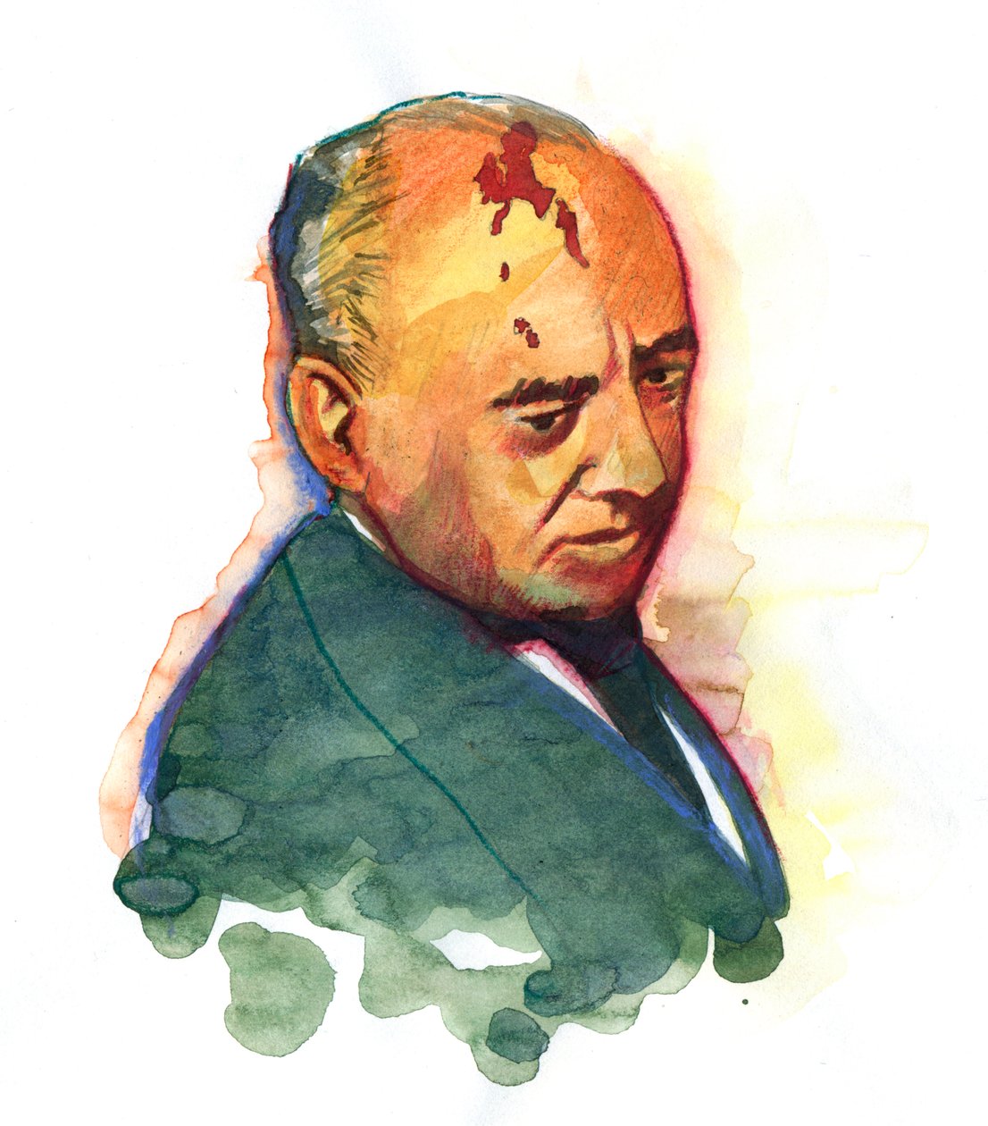 Mihail Gorbacsov (Gorbacsov vagy Gorbacsov) portréja (született 1931-ben) orosz politikus alkotó: Alessandro Lonati