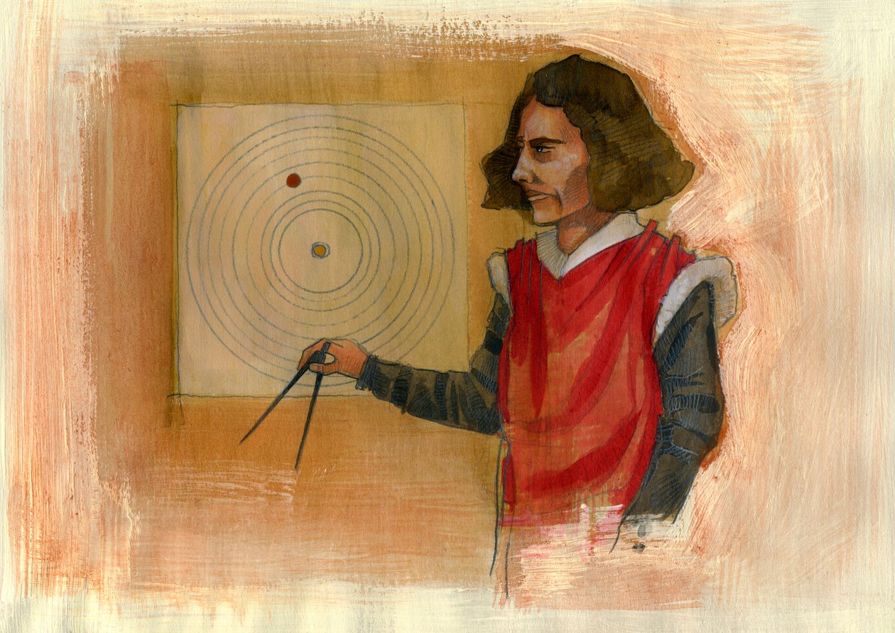 Nicolas Kopernikusz portréja (Nicolaus Copernicus alkotó: Alessandro Lonati