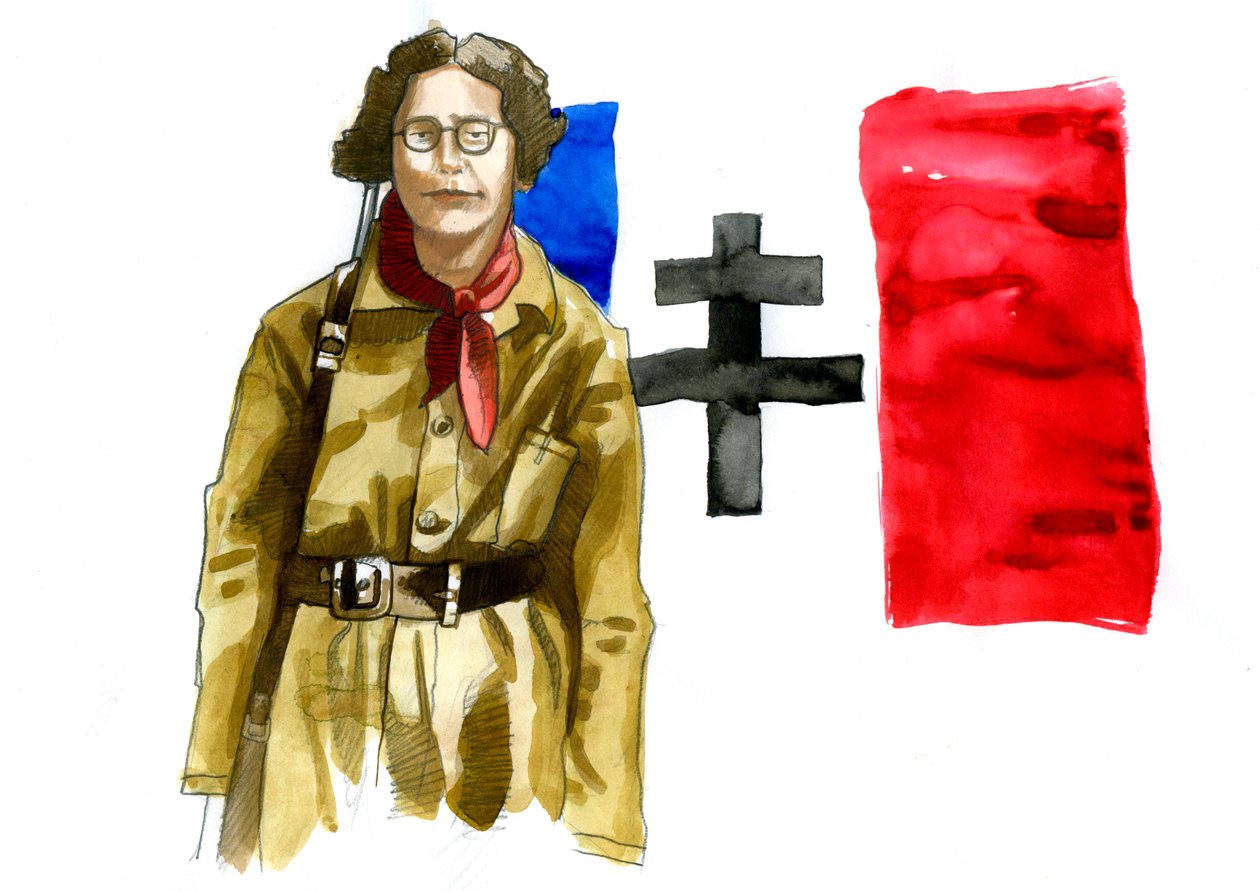 Simone Weil (1909-1943) francia filozófus portréja alkotó: Alessandro Lonati