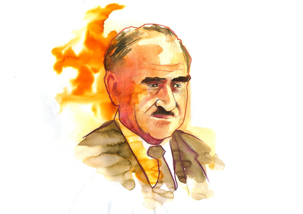 Louis Armand mérnök (1905-1971) vezető tisztviselő és ellenálló francia portréja (Louis Armand francia mérnök) alkotó: Alessandro Lonati