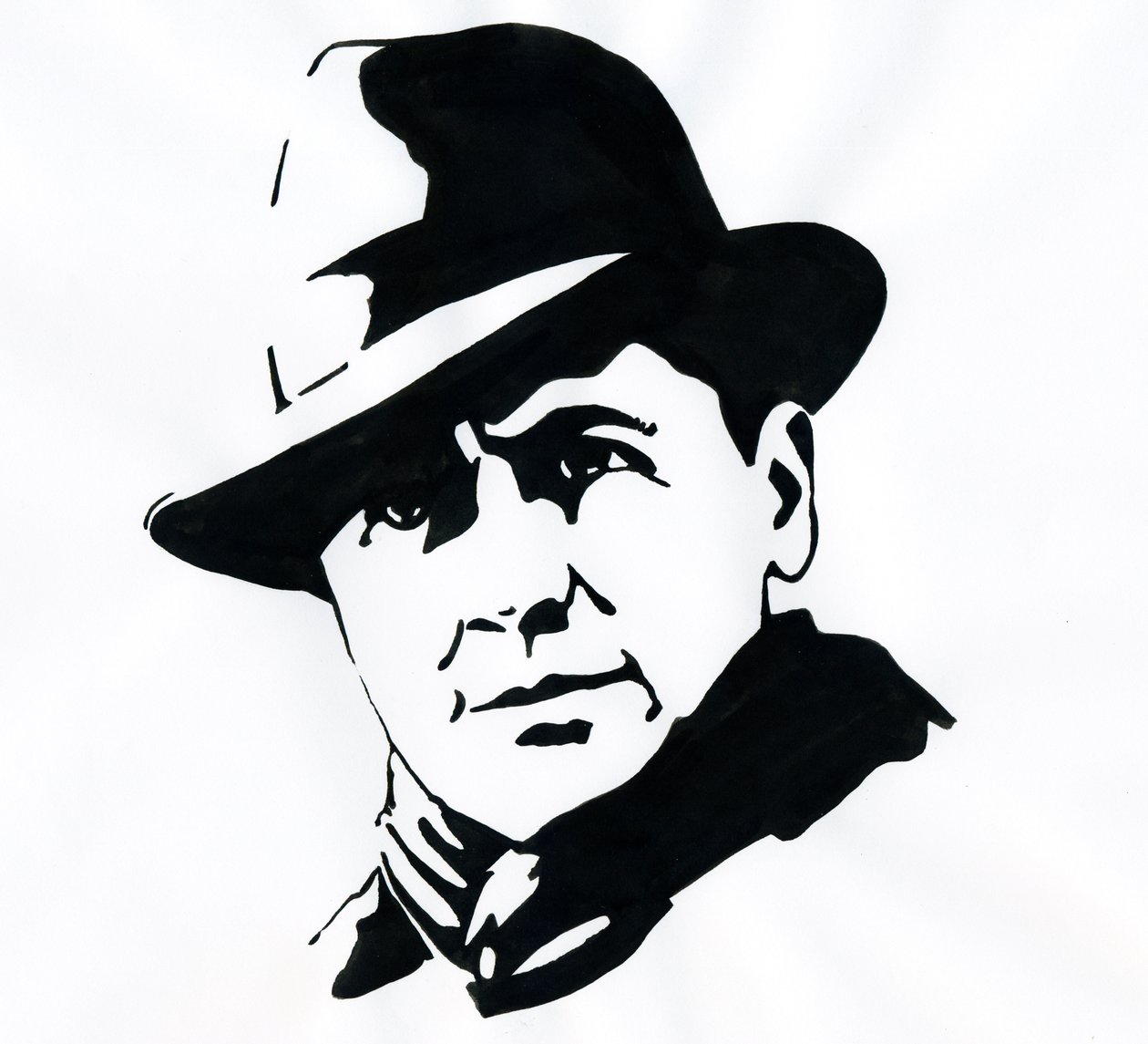 A prefet és ellenálló francia Jean Moulin (1899-1943) portréja alkotó: Alessandro Lonati