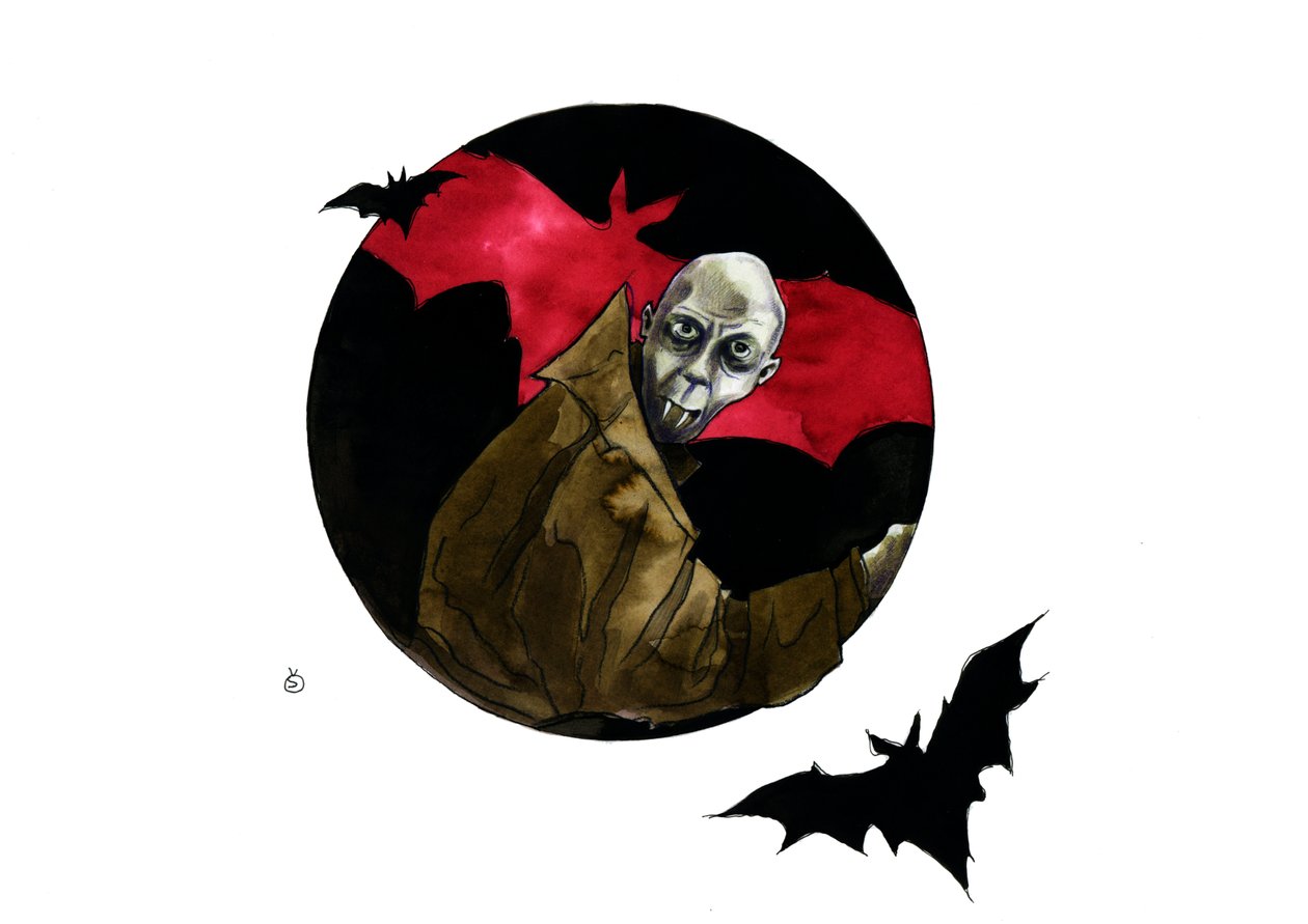 Nosferatu, a vámpír karakterének ábrázolása alkotó: Alessandro Lonati