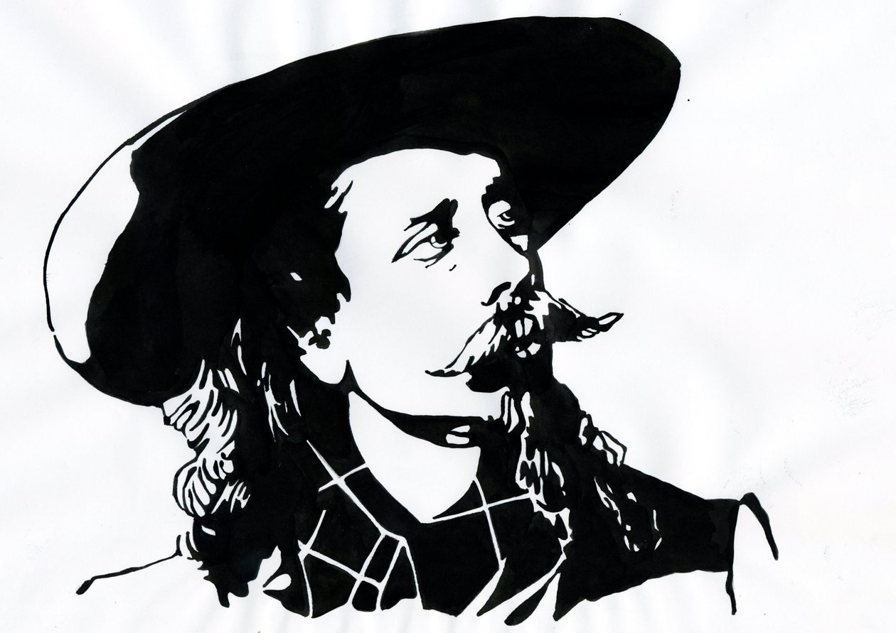 William Frederick Cody - Buffalo Billként ismert - Buffalo Bill (1846-1917), William Cody ezredes portréja alkotó: Alessandro Lonati