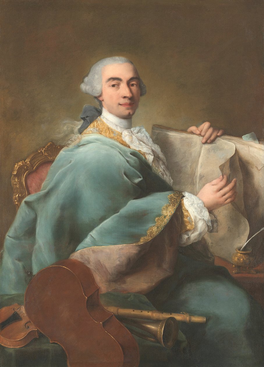 Zenész portréja, kb. 1770. alkotó: Alessandro Longhi
