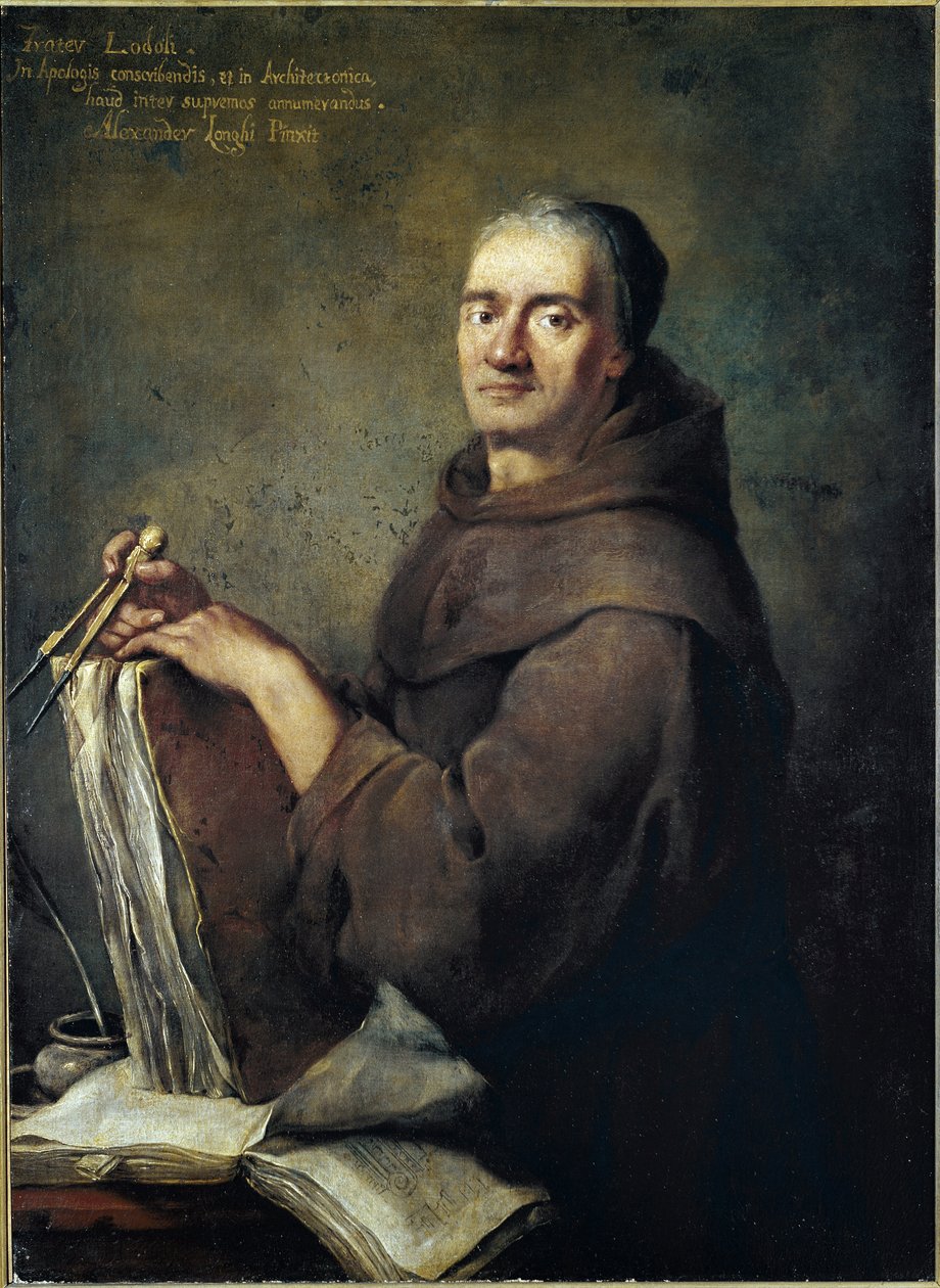 Carlo Lodoli építészeti teoretikus portréja (olaj, vászon alkotó: Alessandro Longhi