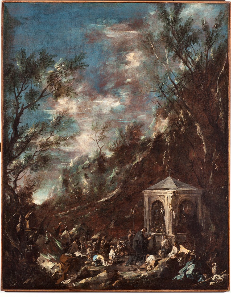 Zarándoklat (zarándoklat) Alessandro Magnasco dit il Lissandrino (1667-1749) festménye alkotó: Alessandro Magnasco