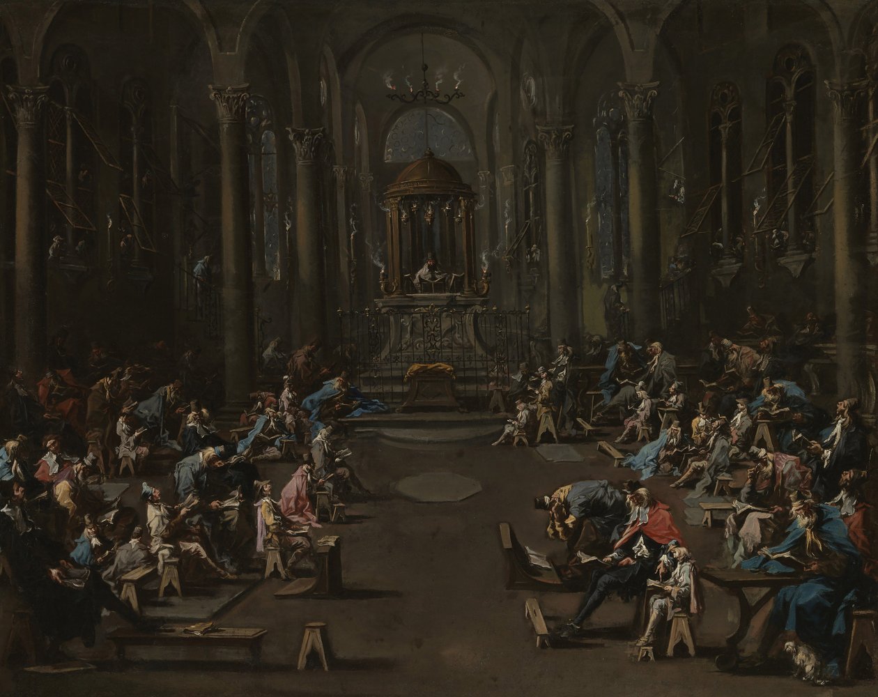 A zsinagóga, 1725-35 alkotó: Alessandro Magnasco