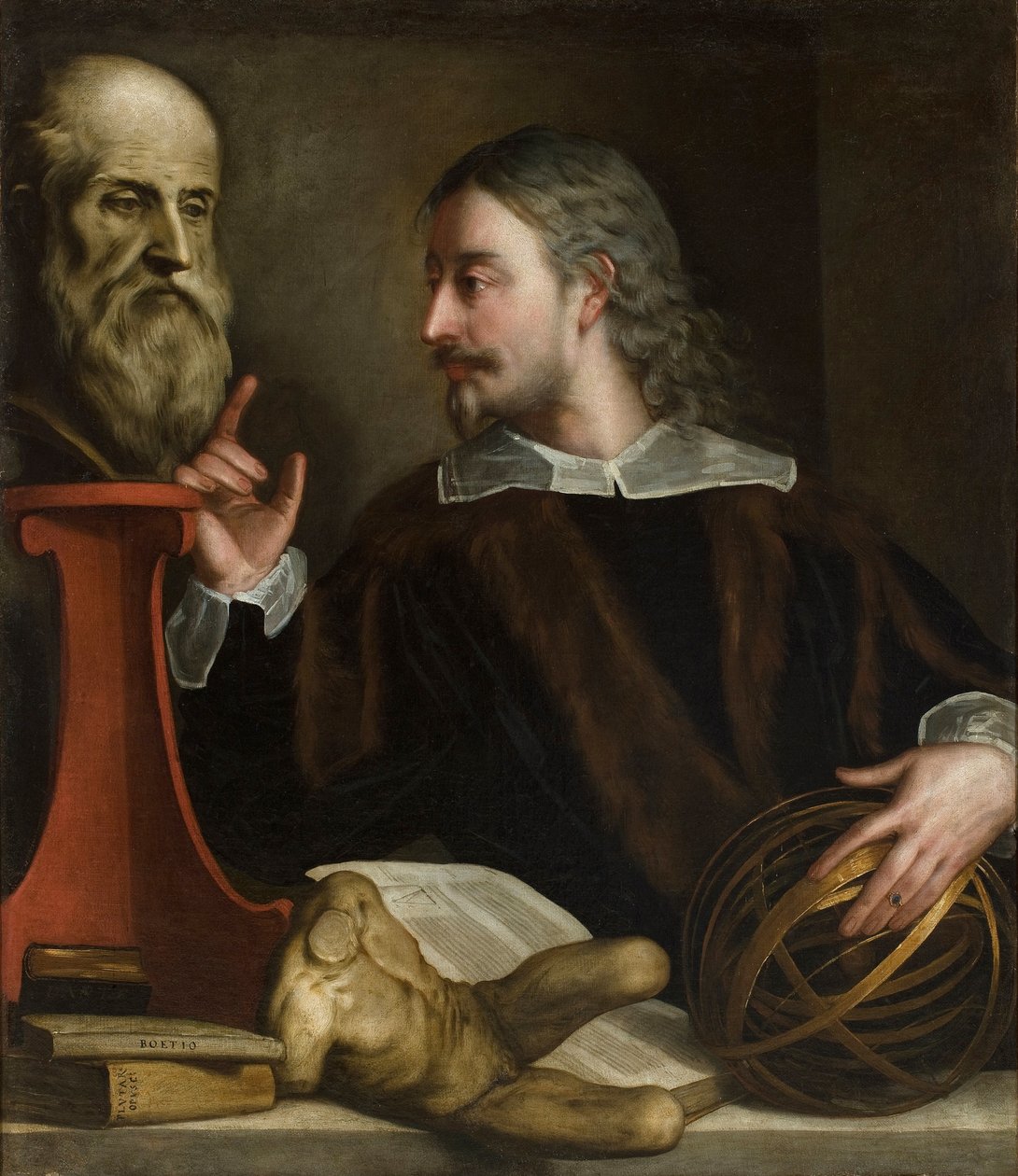 Autoportré (önarckép) – Alessandro Varotari Il Padovanino (1588-1649) festménye, olaj, vászon alkotó: Alessandro Padovanino