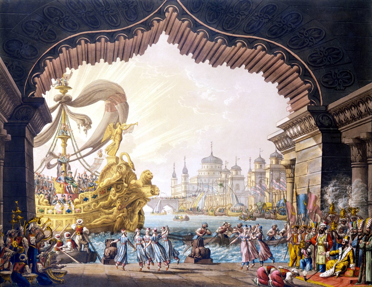 A keresztes lovag Egyiptomban alkotó: Alessandro Sanquirico