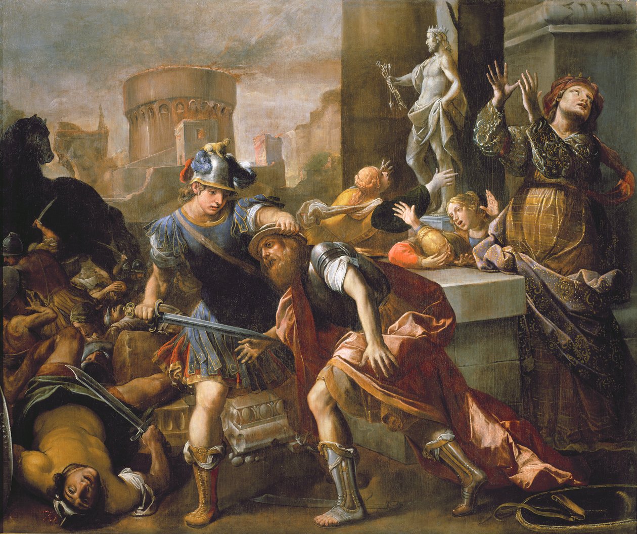 Trója felgyújtása alkotó: Alessandro Tiarini