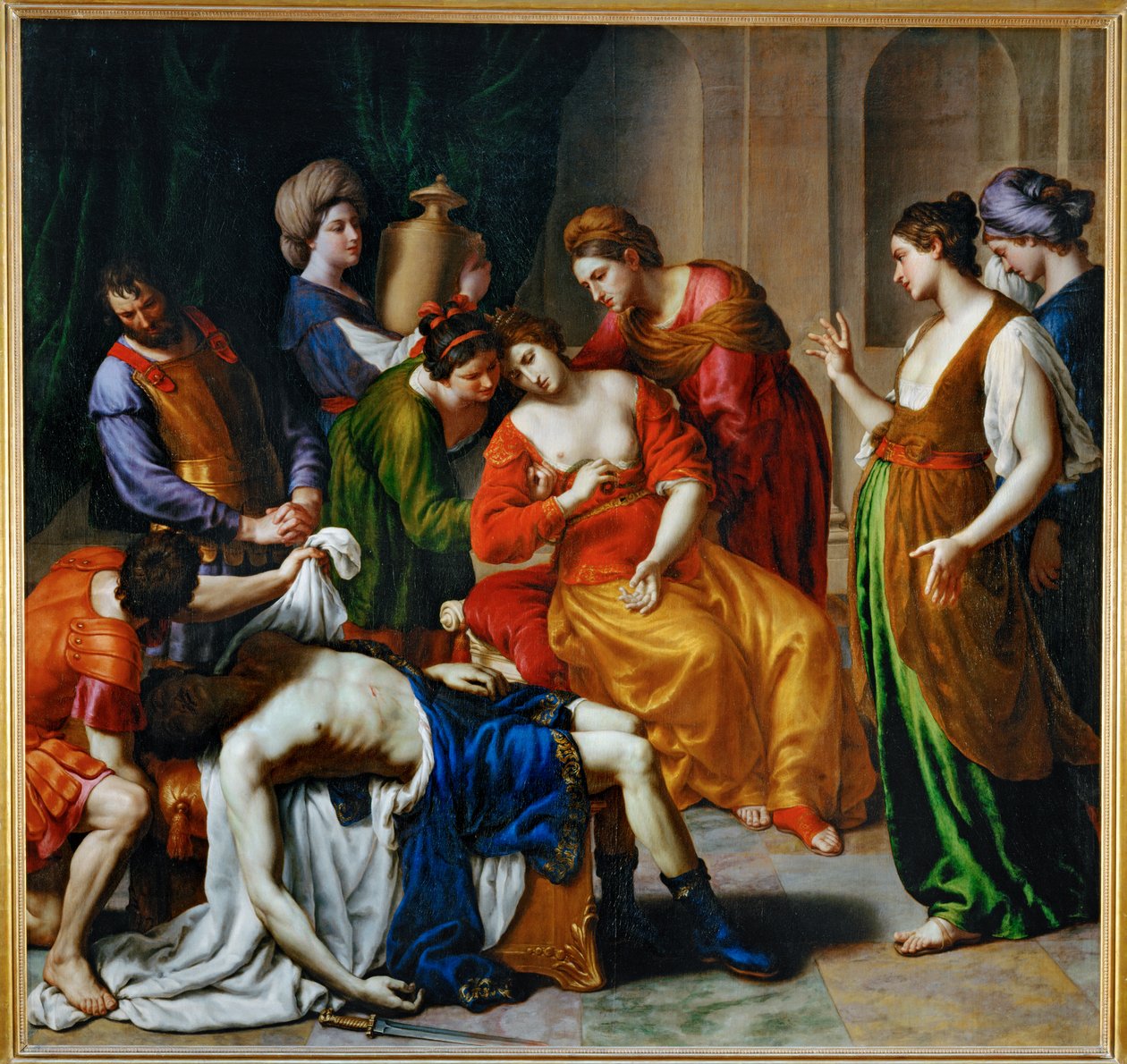La mort de Cleopatre - Kleopátra halála ... alkotó: Alessandro Turchi